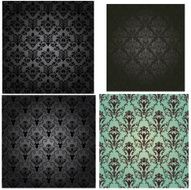 Damask seamless pattern set N3
