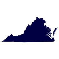 Map of the U S state Virginia N3