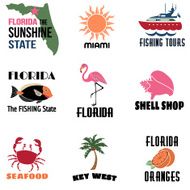 Florida icons with text