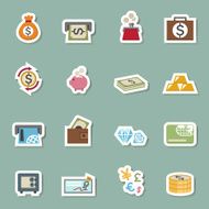 money bag color icons