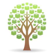 book tree icon vector N2