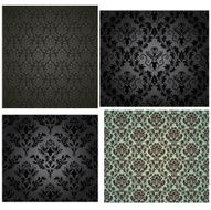 Damask seamless pattern set N5