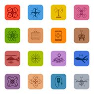 Quadcopter Icon Set N3