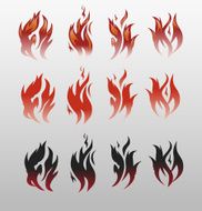 icons vector fire