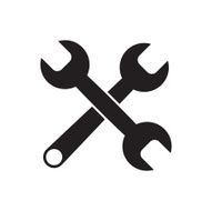 Black icon of Wrench N3