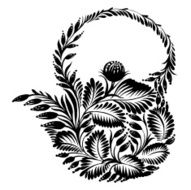 decorative silhouette teapot N2