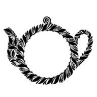 decorative silhouette teapot N3