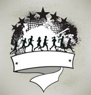 Fitness Graphic - Jogging Club Background