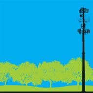 Cell Phone Tower - Telecommunications Background