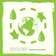 cycle eco infographic background concept N4
