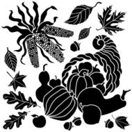 cornucopia and corn