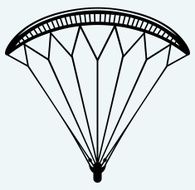 Man jumping with parachute N2