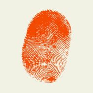 Finger print Red color