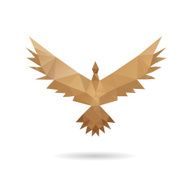 Eagle abstract isolated on a white background