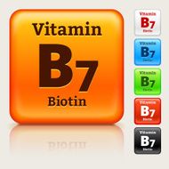 Vitamin B7 Multi Colored Button Set N2