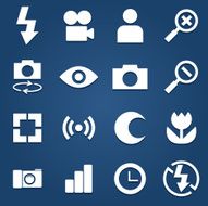 Vector photography icons N2
