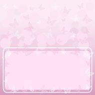 Background butterflies and frame