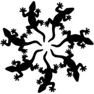 lizards silhouette