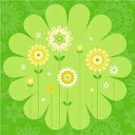 Growing Flowers in a Daisy Silhouette