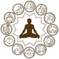 Mehendi Zodiac Sign N2
