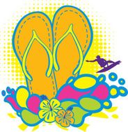 Summer Holidays Flip-Flops emblem