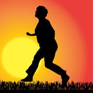 Vector silhouette of a woman N2067