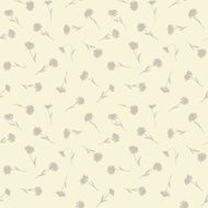 Seamless floral pattern with small wild flowers