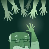Old Man Waving N2