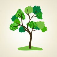 Stylized vector tree N12