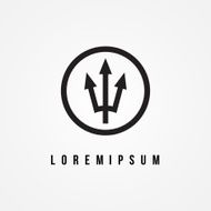 Trident icon vector illustration