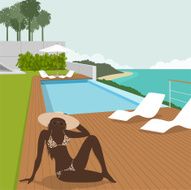 Girl at the swimming pool N2