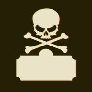 skull and crossbones sign N3