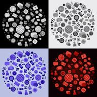 Monochrome icon balls N2