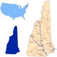New Hampshire road map