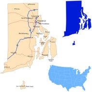 Rhode Island road map