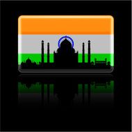 Indian Flag on Black N2