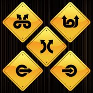 Yellow Signs - Arrows N3