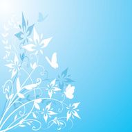 Blue Floral Page