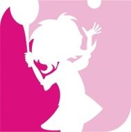 Pink Tennis Girl Icon