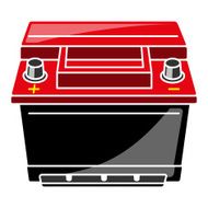 Car Battery Vector Illustration