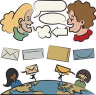 Talking people