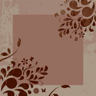 floral frame N268