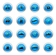 Blue Icons - Tourism