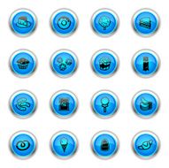 Blue Icons - Junk Food