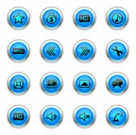 Blue Icons - iPlayer Interface