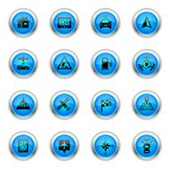 Blue Icons - GPS Navigation