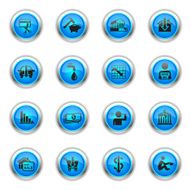 Blue Icons - Financial Crisis