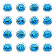 Blue Icons - Computer Components
