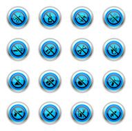 Blue Icons - Airport Security