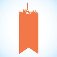 Paris skyline banner - raster image N2
